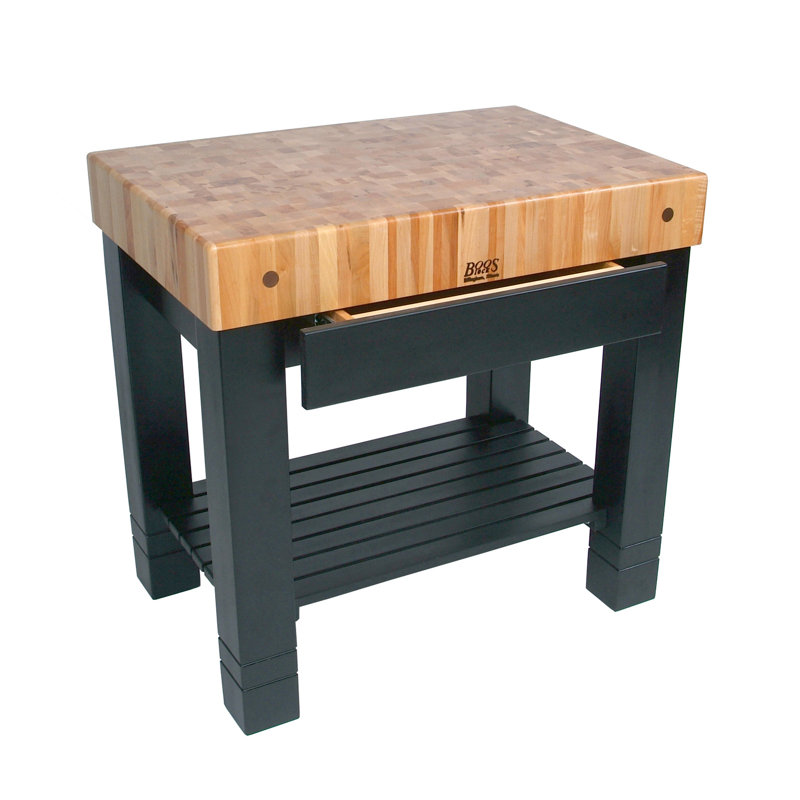 John Boos American Heritage Prep Table with Butcher Block Top & Reviews